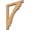 Ekena Millwork Olympic Block Smooth Bracket, Western Red Cedar, 3 1/2"W x 36"D x 44"H BKT04X36X44OLY05SWR - alternate 1
